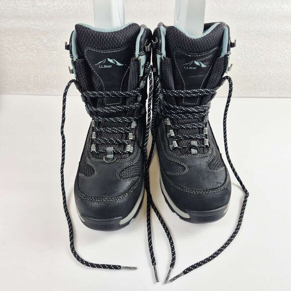 L.L.Bean Womens 7M TEK2.5 Insulated Waterproof Hiking Boots Black PrimaLoft 400g - Picture 3 of 12